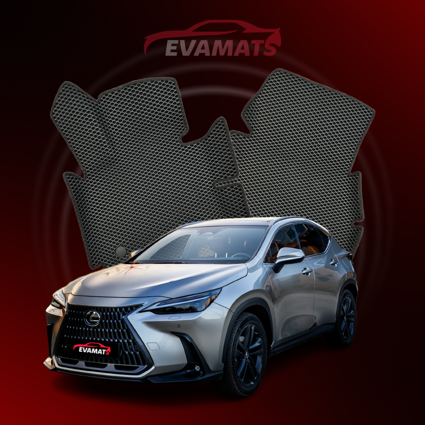 Tappetini per auto EVAMATS per Lexus NX 350h 2 gen 2021-2023 anno SUV