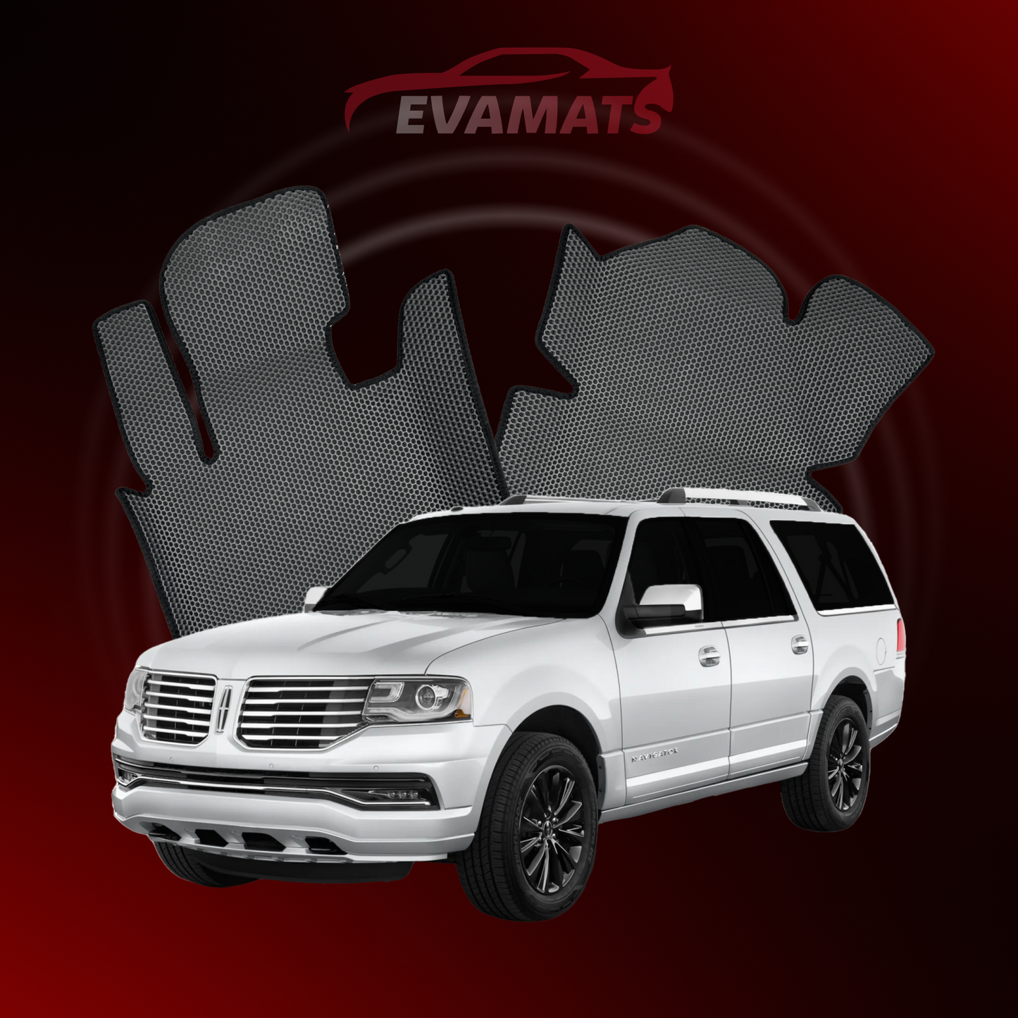 Autokoberce EVAMATS pre Lincoln Navigator(U326) 3 gen 2006-2017 ročník LONG SUV