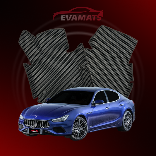 Tappetini per auto EVAMATS per Maserati Ghibli(M157) 3 gen 2020-2024 anno BERLINA