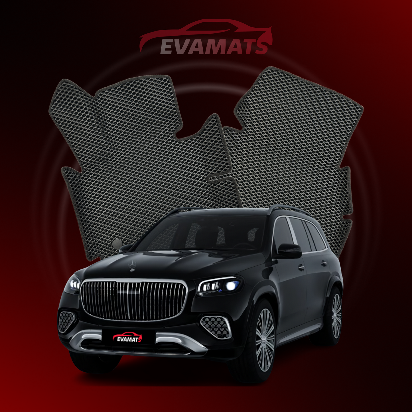 Tappetini per auto EVAMATS per Maybach GLS(X167) 1 generazione 2019-2024 anno SUV 5 posti