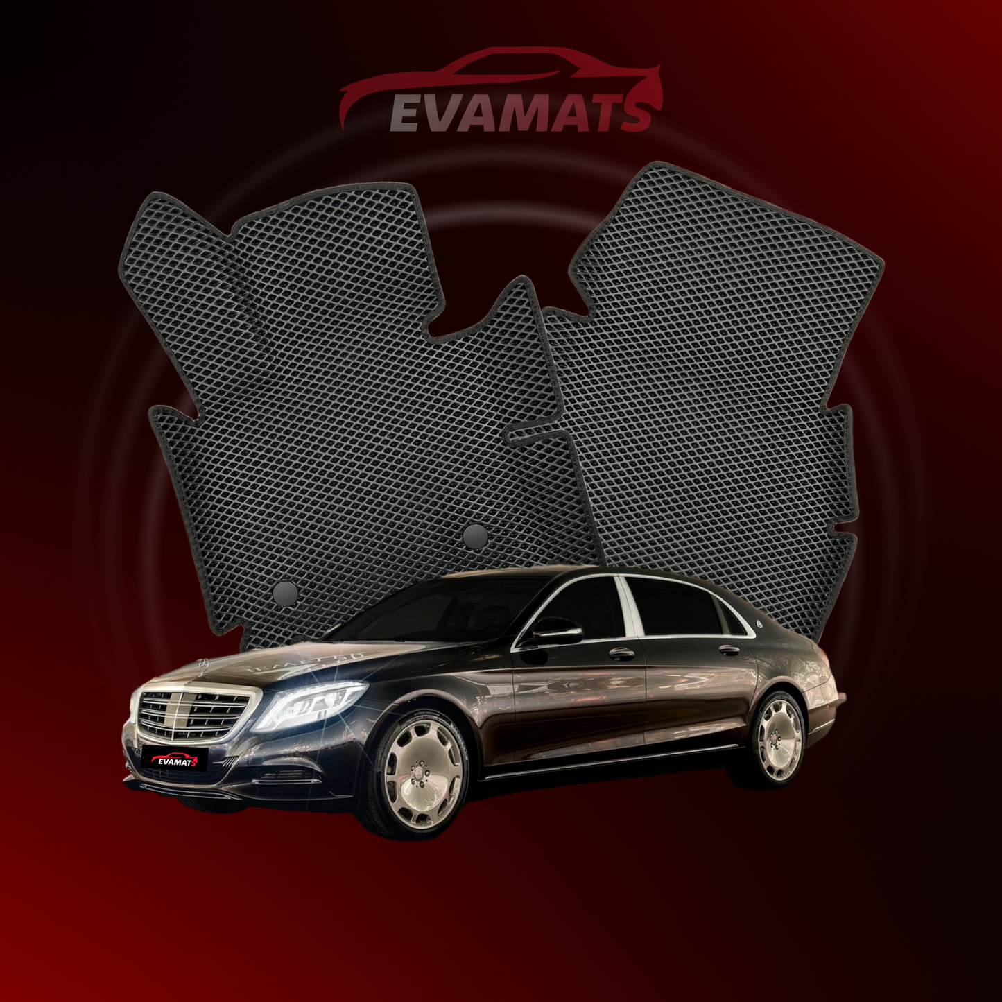 Tappetini per auto EVAMATS per Maybach S(X222) 1 generazione 2014-2021 anno BERLINA 4 posti