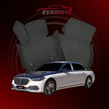 Car mats EVAMATS for Maybach S(X223) 2 gen 2021-2024 year SEDAN 4 seater