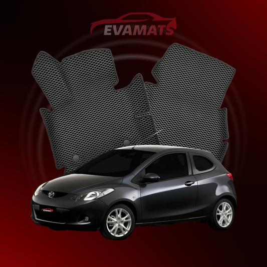 Tapis de voiture EVAMATS pour Mazda 2(DE) 2 gen 2007-2010 rok HATCHBACK 3 portes