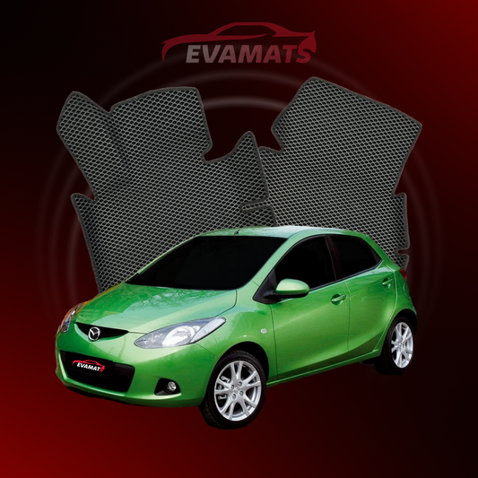 Tapis de voiture EVAMATS pour Mazda 2(DE) 2 gen 2007-2014 année HATCHBACK 5 portes