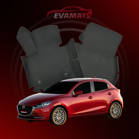 Car mats EVAMATS for Mazda 2(DJ) 3 gen 2014-2023 year HATCHBACK 5 door