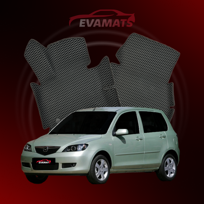 Car mats EVAMATS for Mazda 2(DY) 1 gen 2003-2007 year HATCHBACK 5 door