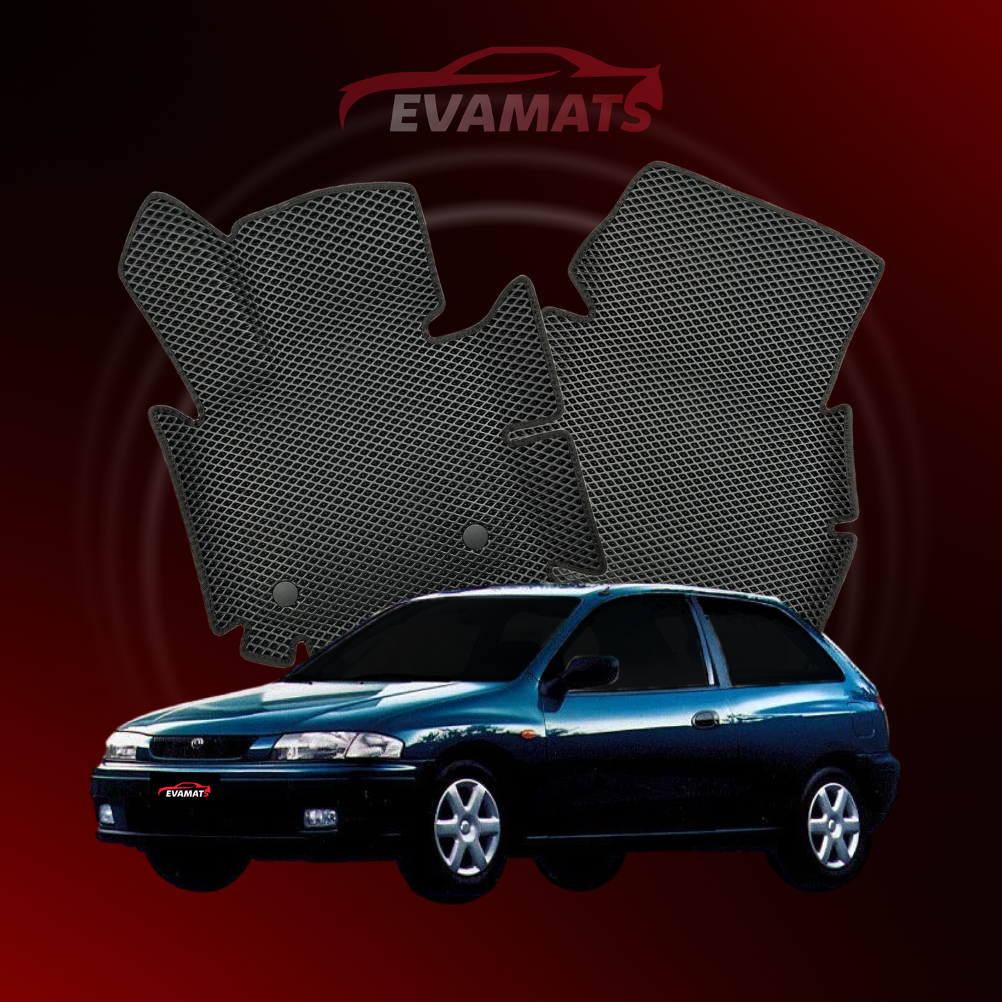 Car mats EVAMATS for Mazda 323(BJ) 6 gen 1998-2001 year HATCHBACK 3 door