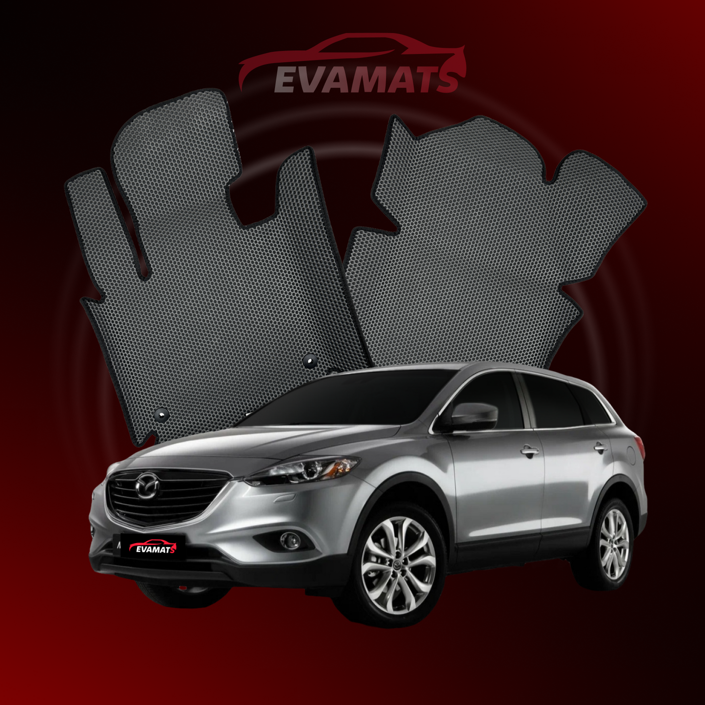 Car mats EVAMATS for Mazda CX-9 1 gen 2006-2016 year SUV