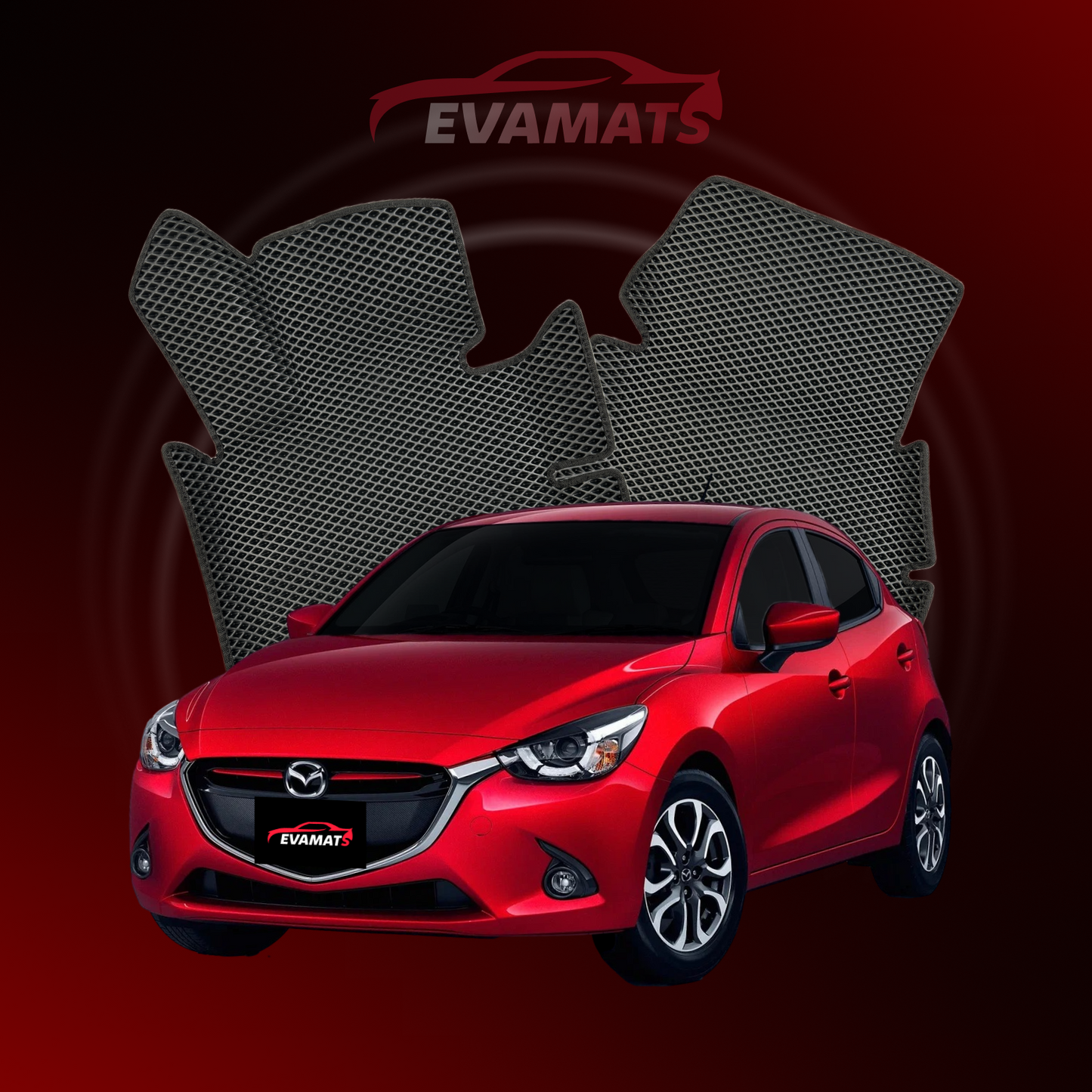 Tappetini per auto EVAMATS per Mazda Demio(DJ) 4 gen 2014-2025 anno HATCHBACK 5 porte