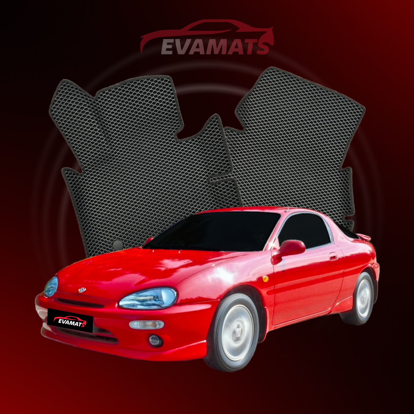 Alfombrillas de coche EVAMATS para Mazda MX-3 año 1991-2000 COUPE