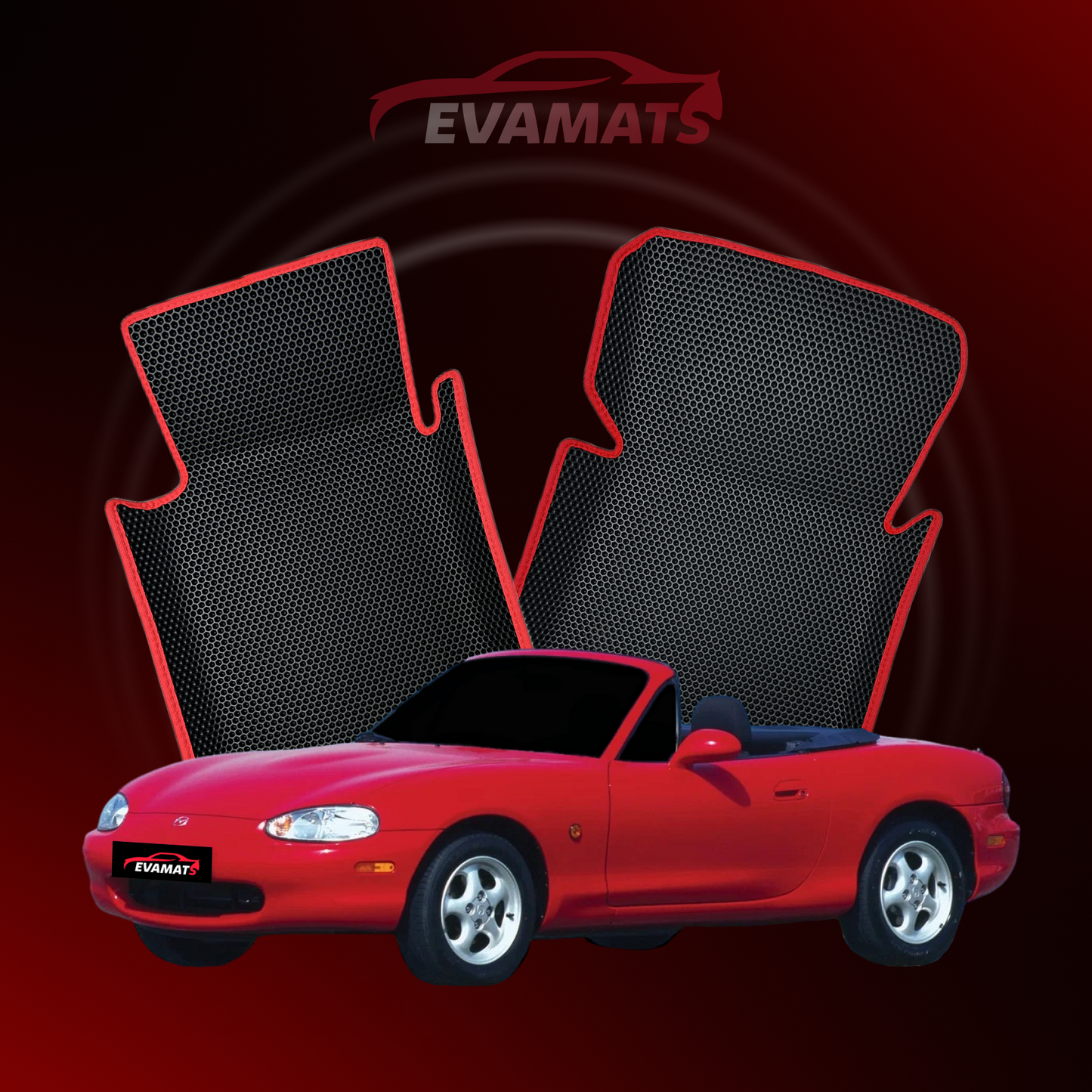 Alfombrillas de coche EVAMATS para Mazda MX-5(NB) 2ª generación 1998-2005 ROADSTER