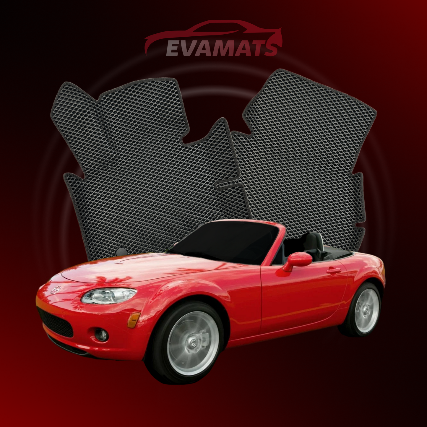 Car mats EVAMATS for Mazda MX-5(NC) 3 gen 2005-2015 year ROADSTER