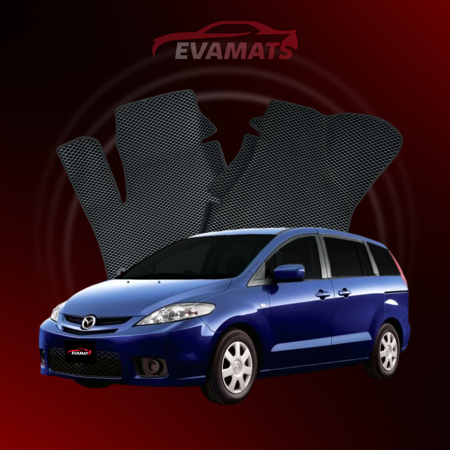 Car mats EVAMATS for Mazda Premacy(CR) 2 gen 2005-2010 year MINIVAN