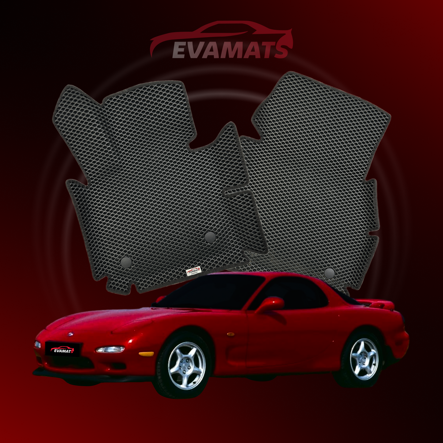 Alfombrillas de coche EVAMATS para Mazda RX-7(FD) 3ª generación año 1992-2002 COUPE