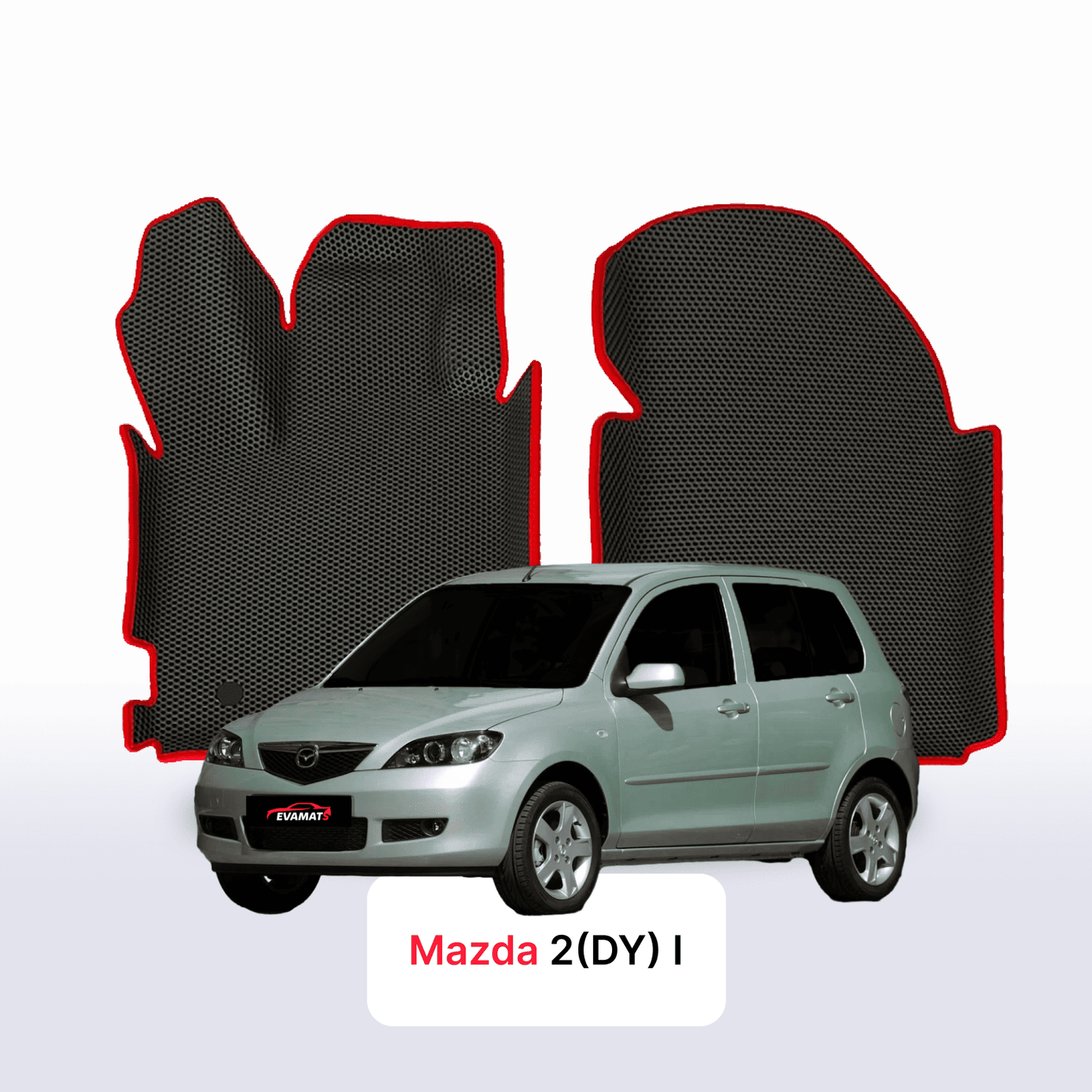 Car mats EVA for Mazda 2(DY) 1 gen 2003-2007 year HATCHBACK 5 door