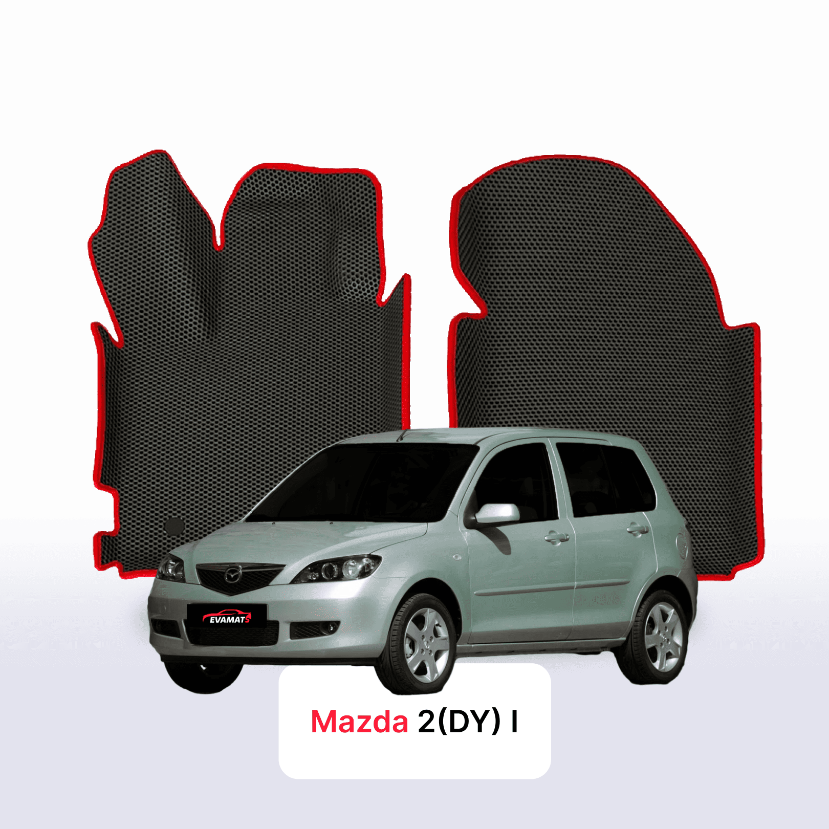 Car mats EVA for Mazda 2(DY) 1 gen 2003-2007 year HATCHBACK 5 door