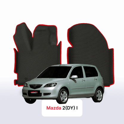 Car mats EVA for Mazda 2(DY) 1 gen 2003-2007 year HATCHBACK 5 door