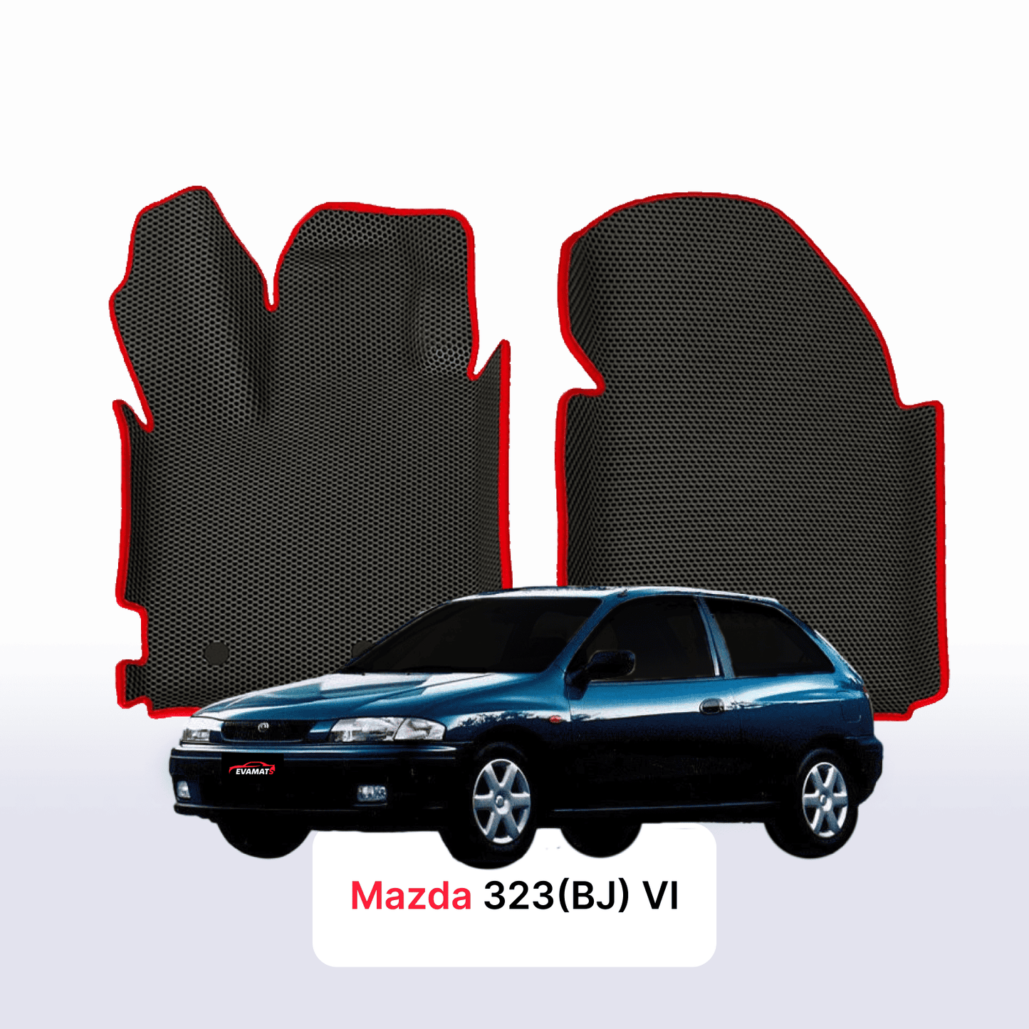 Car mats EVA for Mazda 323(BJ) 6 gen 1998-2001 year HATCHBACK 3 door
