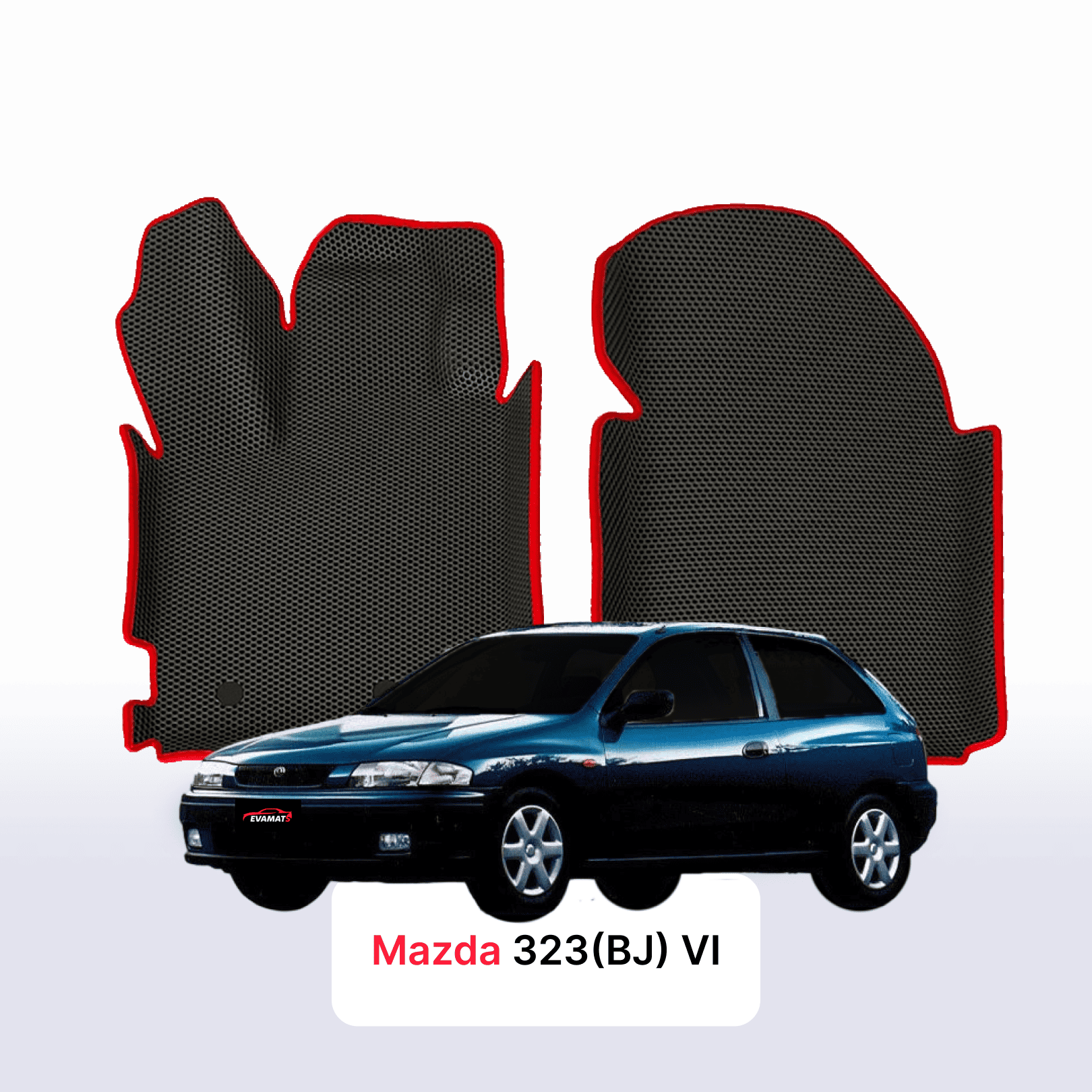 Car mats EVA for Mazda 323(BJ) 6 gen 1998-2001 year HATCHBACK 3 door