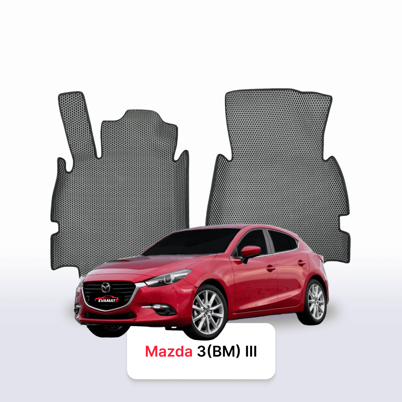 Car mats EVA for Mazda 3(BM) 3 gen 2013-2019 year HATCHBACK 5 door