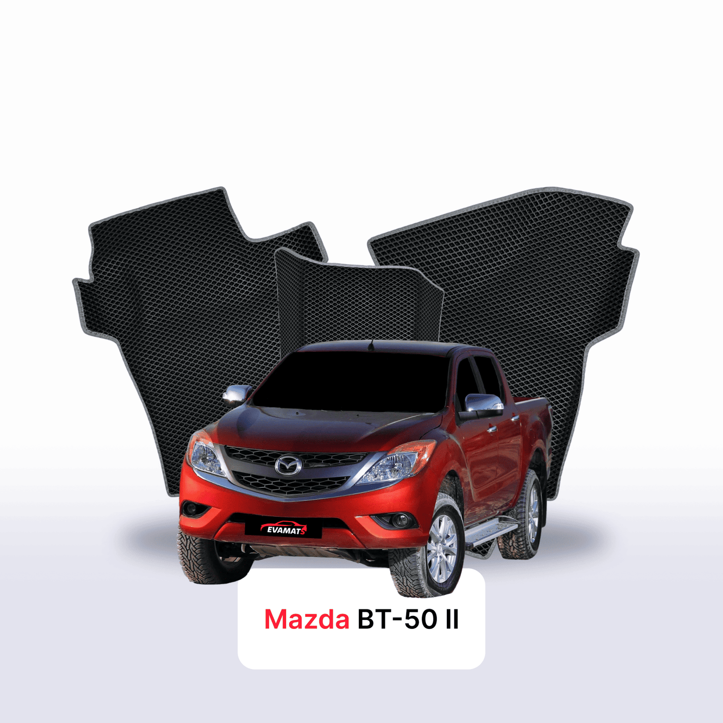 Car mats EVAMATS for Mazda BT-50 2 gen 2015-2020 year PICK-UP double cabin