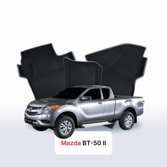 Car mats EVAMATS for Mazda BT-50 2 gen 2015-2020 year PICK-UP one-and-half cabin