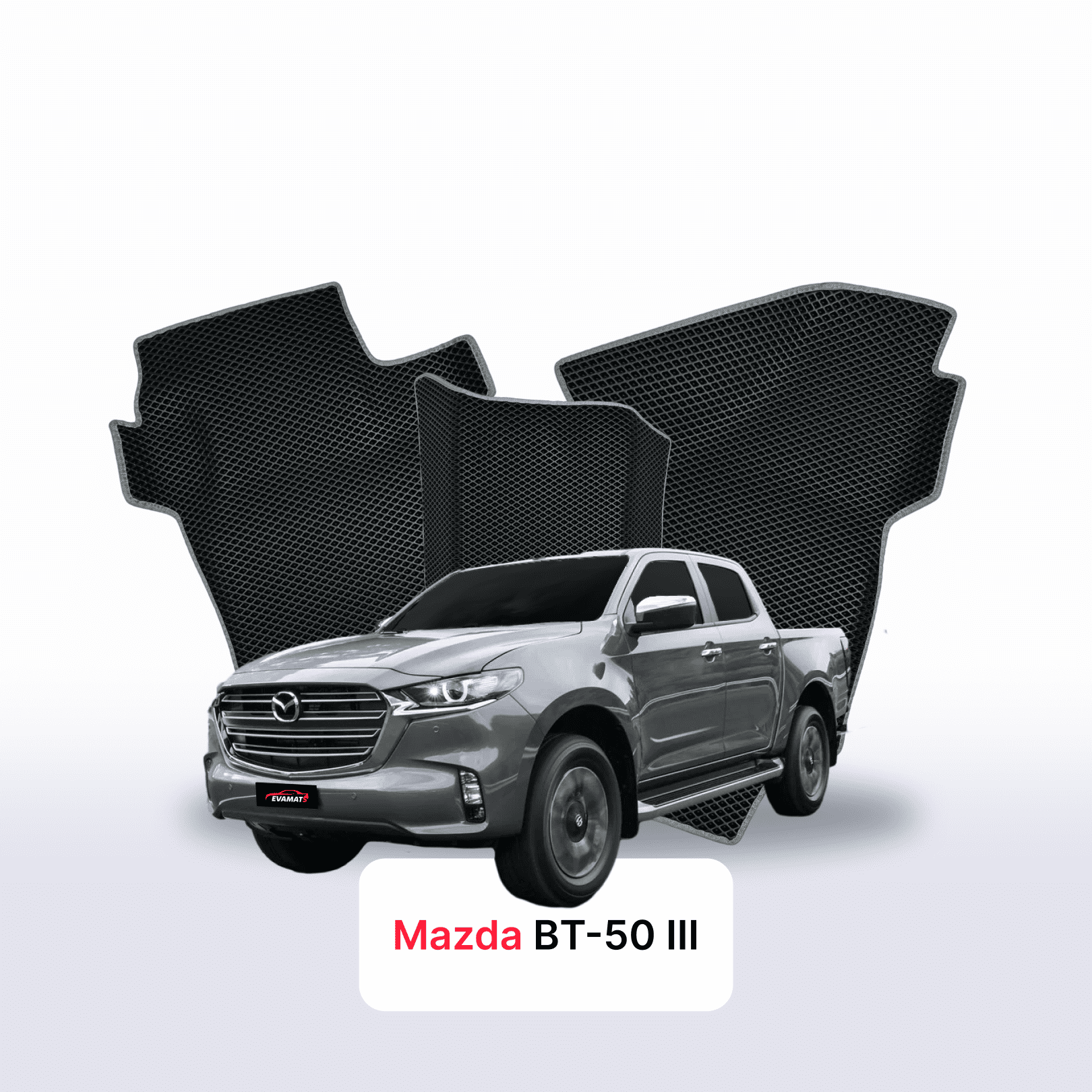 Car mats EVA for Mazda BT-50 3 gen 2020-2028 year PICK-UP  double cabin