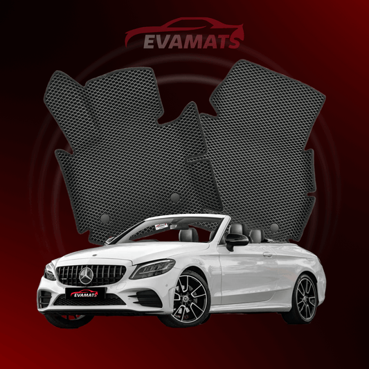 Car mats EVAMATS for Mercedes-Benz C-class 2 gen (A205) 2015-2023 year CABRIO