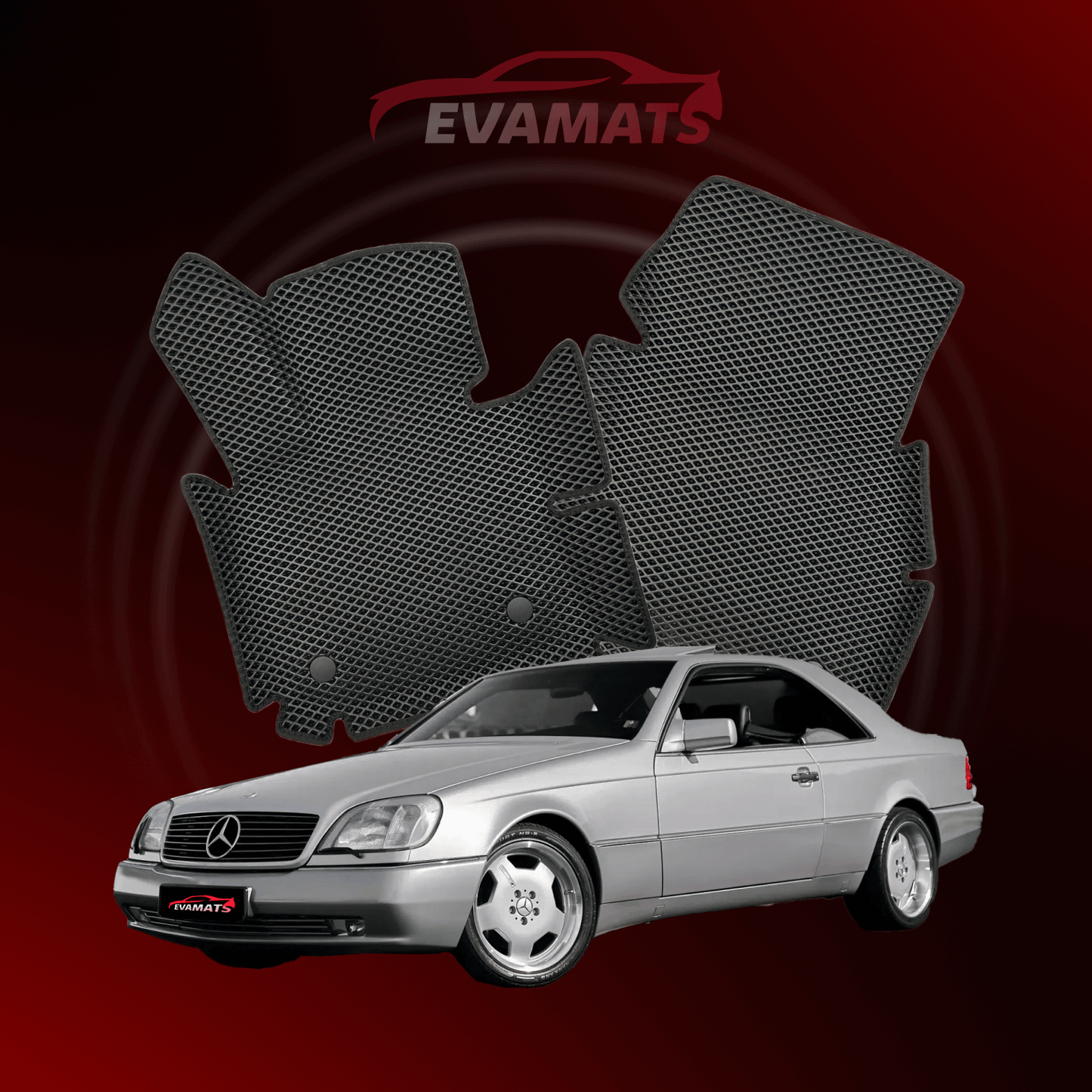 Tapis de voiture EVAMATS pour Mercedes-Benz CL 1 génération (W140) 1992–1998 année COUPE