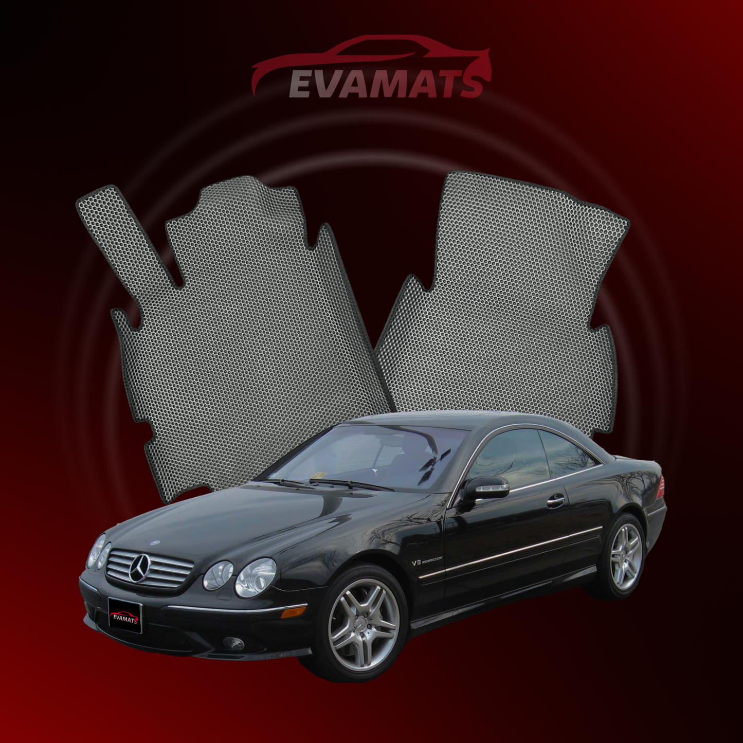 Tapis de voiture EVAMATS pour Mercedes-Benz CL 2 génération (C215) 2000–2006 année COUPE