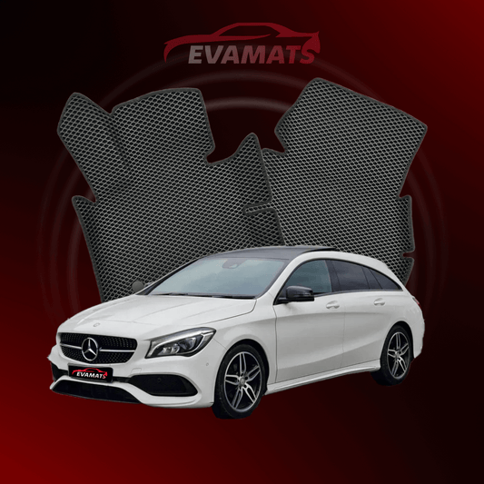 Car mats EVAMATS for Mercedes-Benz CLA 1 gen (C117) shooting brake 2013-2019 year STATION WAGON