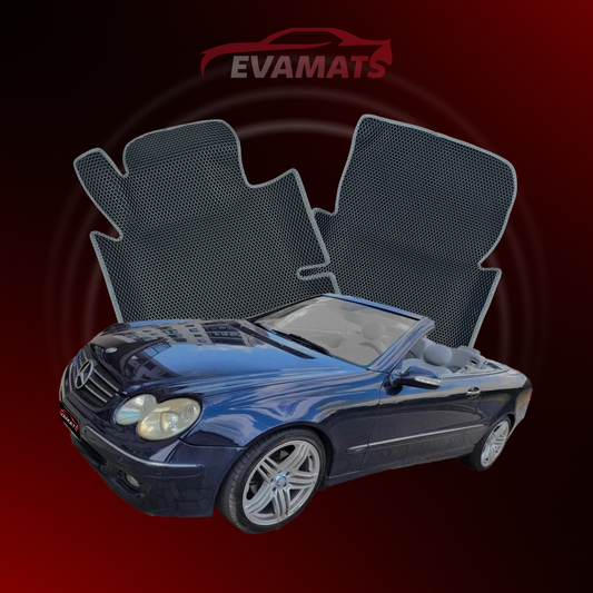 Car mats EVAMATS for Mercedes-Benz CLK 1 gen (C208) 1997-2002 year CABRIO