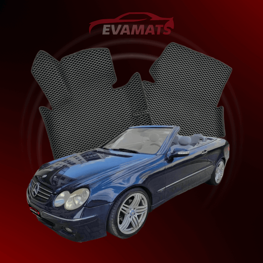 Autokoberce EVAMATS pre Mercedes-Benz CLK 2 gen (C209) 2002 – 2009 rok CABRIO