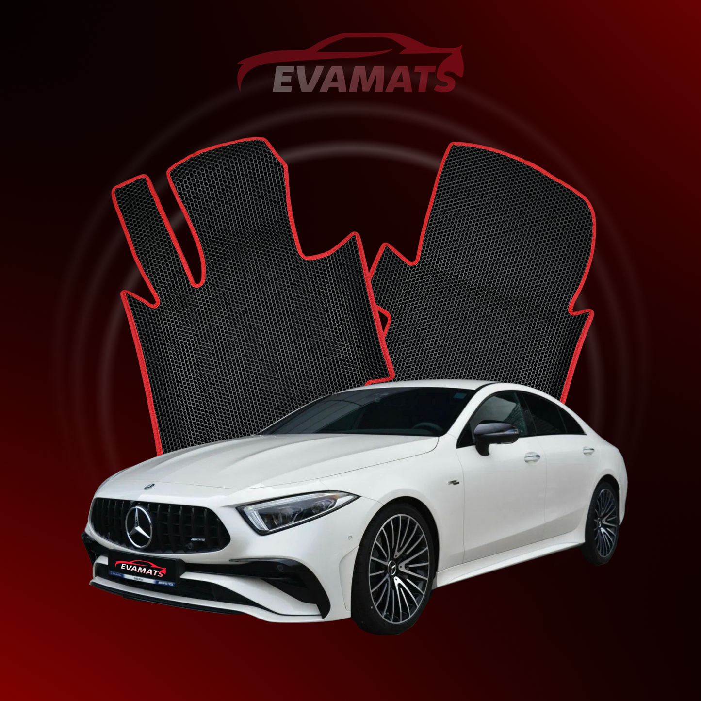 Tappetini per auto EVAMATS per Mercedes-Benz CLS 3 generazione (C257) 2018 – 2023 anno BERLINA