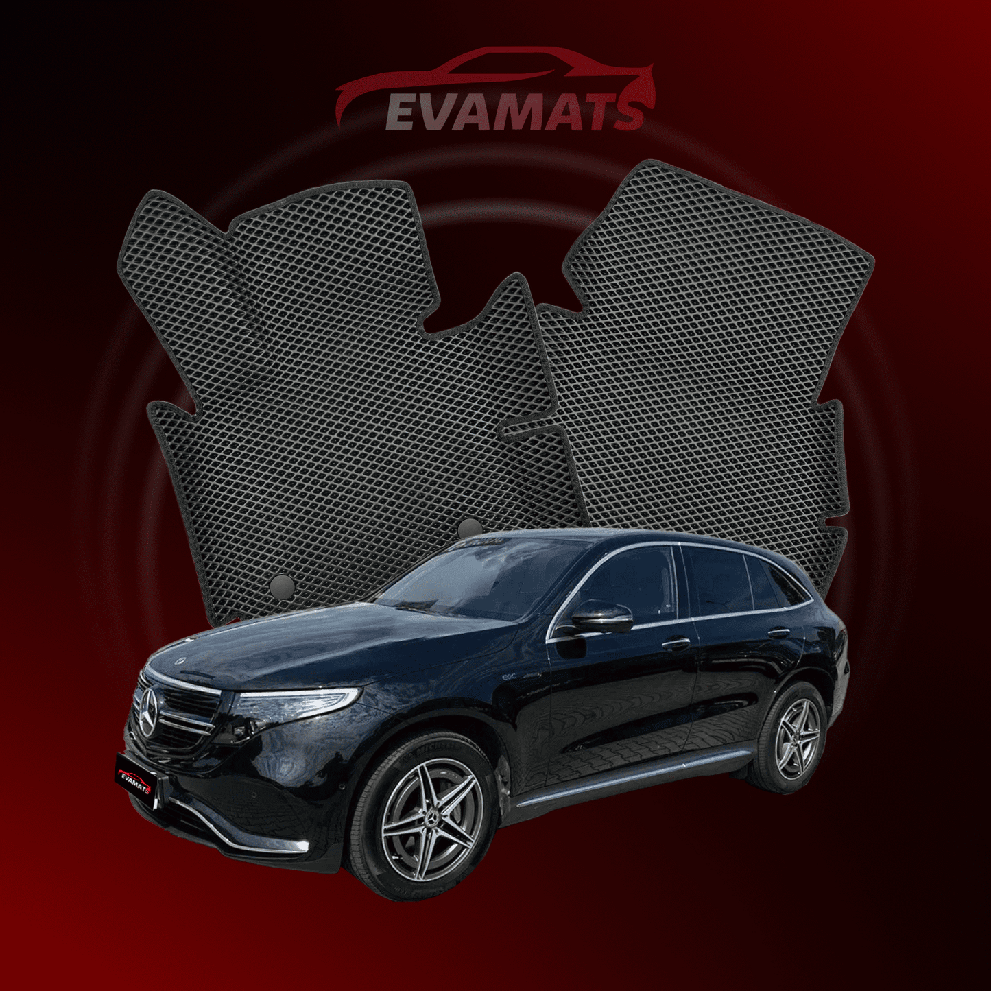 Tappetini per auto EVAMATS per Mercedes-Benz EQC (N293) anno 2019-2025 SUV