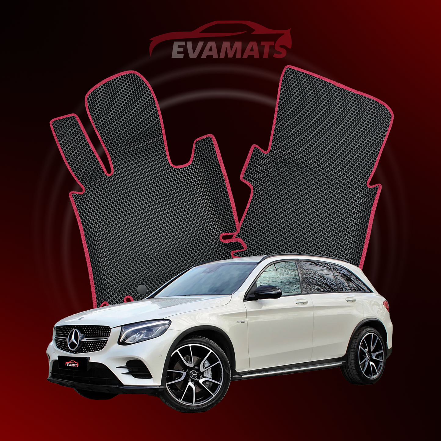 Car mats EVAMATS for Mercedes-Benz GLC 1 gen (X253) 2015-2023 year SUV