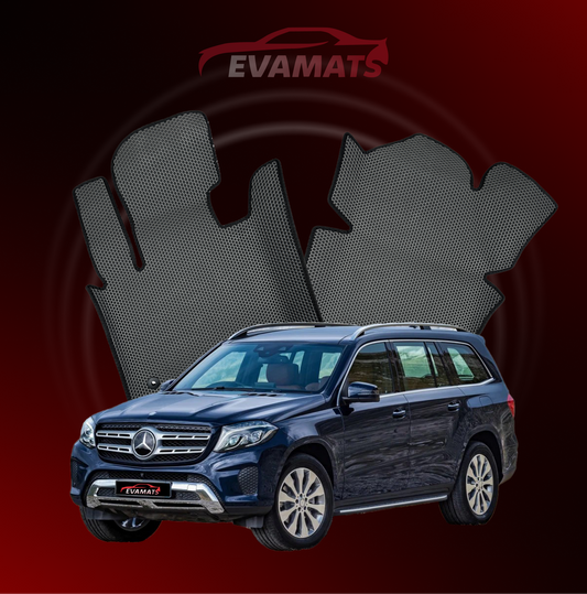 Tapis de voiture EVAMATS pour Mercedes-Benz GLS 1 génération (X166) 2015 – 2019 année SUV 7 places