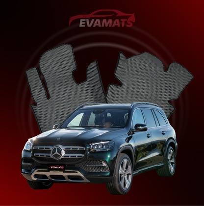 Car mats EVAMATS for Mercedes-Benz GLS 2 gen (X167) 2019-2025 year SUV 7 seater