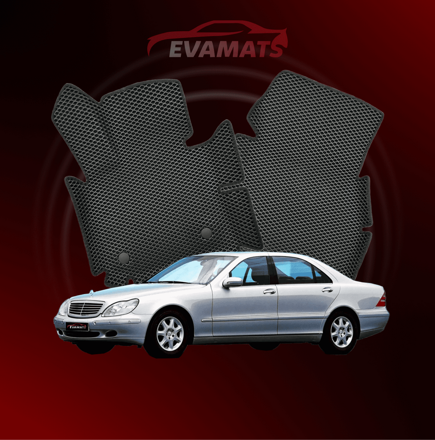 Tapis de voiture EVAMATS pour Mercedes-Benz Classe S 4 génération (W220) 1998 – 2005 année BERLINE