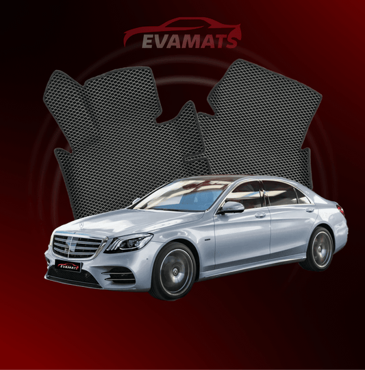 Tapis de voiture EVAMATS pour Mercedes-Benz Classe S 6 génération (W222) 2013 – 2020 année BERLINE LONGUE