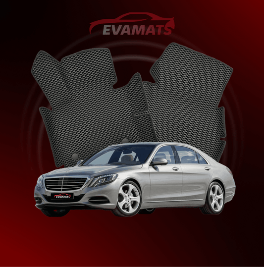 Car mats EVAMATS for Mercedes-Benz S-class 6 gen (W222) 2013-2020 year SEDAN