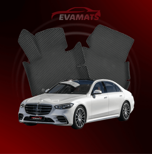 Tapis de voiture EVAMATS pour Mercedes-Benz Classe S 7 génération (W223) année 2020-2025 BERLINE LONGUE