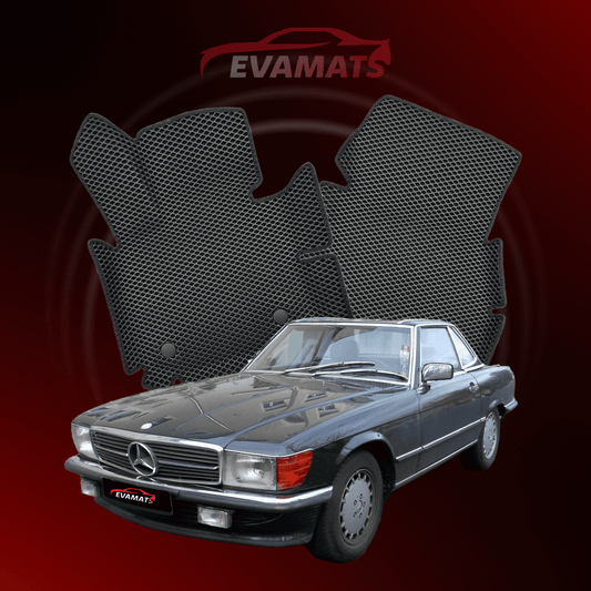 Fußmatten EVAMATS für Mercedes-Benz SL 3. Generation (R107) 1971 – 1989 Baujahr COUPE