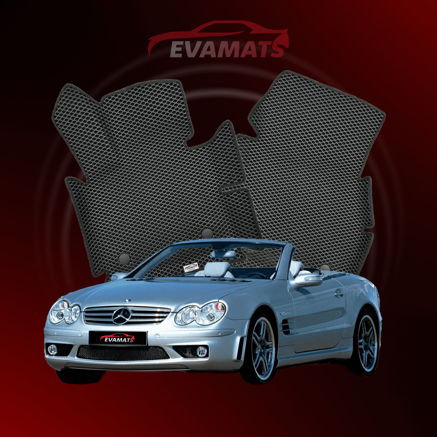 Car mats EVAMATS for Mercedes-Benz SL 5 gen (R230) 2001-2011 year COUPE-CABRIO