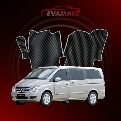 Fußmatten EVAMATS für Mercedes-Benz Viano (W639) 2003 – 2014 Jahre LANGER MINIVAN