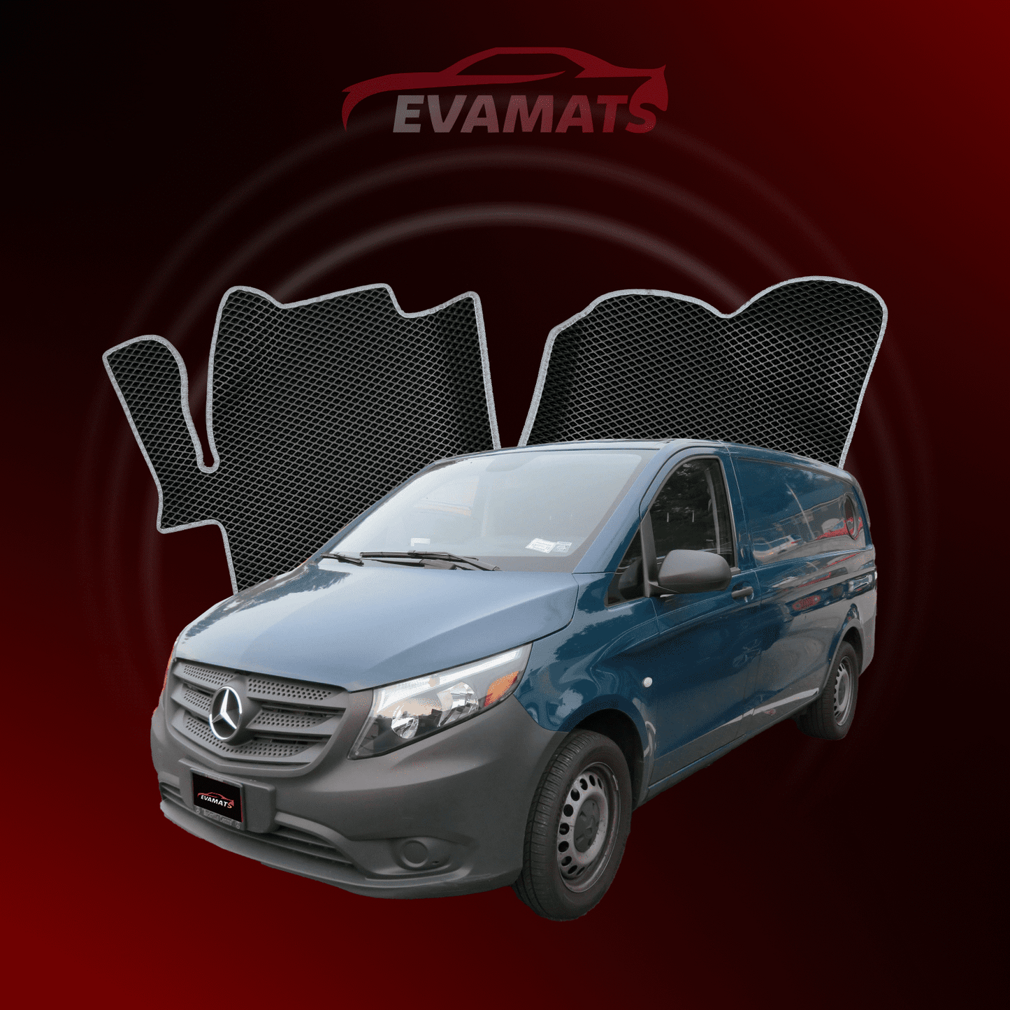 Tappetini per auto EVAMATS per Mercedes-Benz Vito (W447) 2014-2025 anno VAN