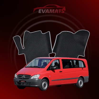 Autokoberce EVAMATS pro Mercedes-Benz Vito (W639) 2003 – 2014 rok MINIVAN