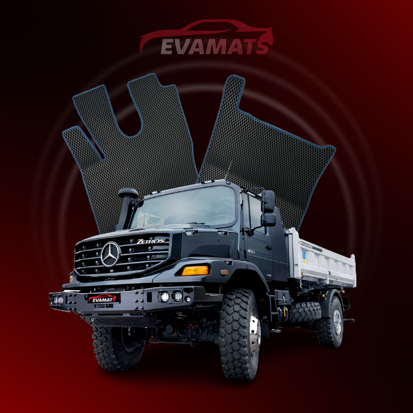 Autokoberce EVAMATS pro Mercedes-Benz Zetros 1 gen 2008-2025 TRUCK