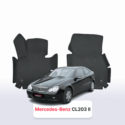 Car mats EVAMATS for Mercedes-Benz C-klasa(CL203) 2 gen 2000-2008 year HATCHBACK 3 door