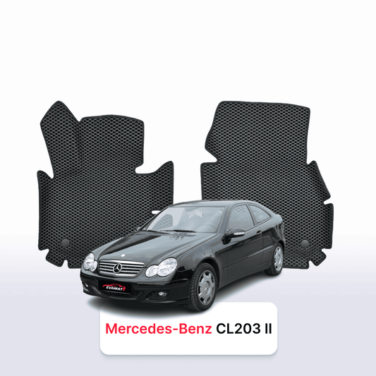 Car mats EVAMATS for Mercedes-Benz C-klasa(CL203) 2 gen 2000-2008 year HATCHBACK 3 door